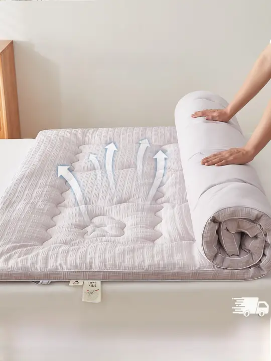 新疆産の綿素材を使用したワッフルデザインのマットレス【寝具・家庭用・学生寮用】