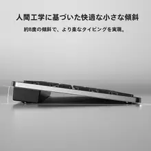 BOW 携帯型ワイヤレスキーボードとマウスセット【薄型・静音・ノートパソコン用】
