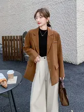 レトロな雰囲気の西装ジャケット【カジュアルファッション・春秋用・女性用】（セットアップ対応）