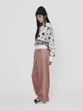 春季新作 パネルカラーのコーデュロイパンツ【ロング丈・厚手・フィット】（セットアップ対応）