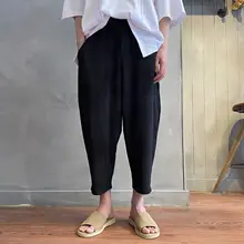 シンプルなデザインのメンズ夏用九分丈パンツ【軽量・フィット・テーパード】（セットアップ対応）