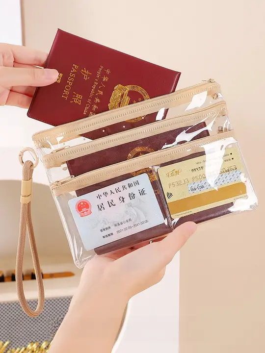 パスポートケース カードケース 収納ポーチ 旅行用 携帯用 搭乗券 チケット 保護カバー マルチ収納