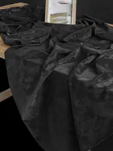 ブラックレザー製ヴィンテージ染めPU素材バイカーズジャケット【柔らかい着心地・服装デザイン用】