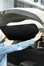 後部ウィンドウ用遮光カーテン【防熱・反射材質・車内用】