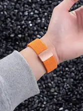 Apple Watch バンド マグネット式 編み込み 通気性 スポーツ 夏用 メンズ 上品