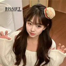 ふわふわケーキデザインのヘアクリップ【サイドクリップ・女性用】