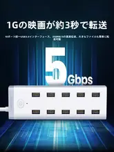 USBハブ USB3.0 7ポート 高速データ転送 ノートPC 給電 スマホ充電 USBメモリ 複数接続 「UGREEN」