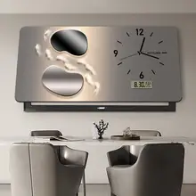 おしゃれな電表箱装飾画【大サイズ・カバー・時計・万年カレンダー付き】