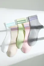 消臭機能付き コットン中筒ソックス【春夏用・薄手・ホワイト】