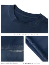 ユニークカラーのアメリカンスタイルのウォッシュドコットンTシャツ【おしゃれなグラデーションプリント・ゆったりフィット・短袖】