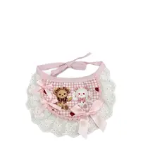 可愛い犬用よだれかけ【リボンデザイン・ペット用・キャラクター】