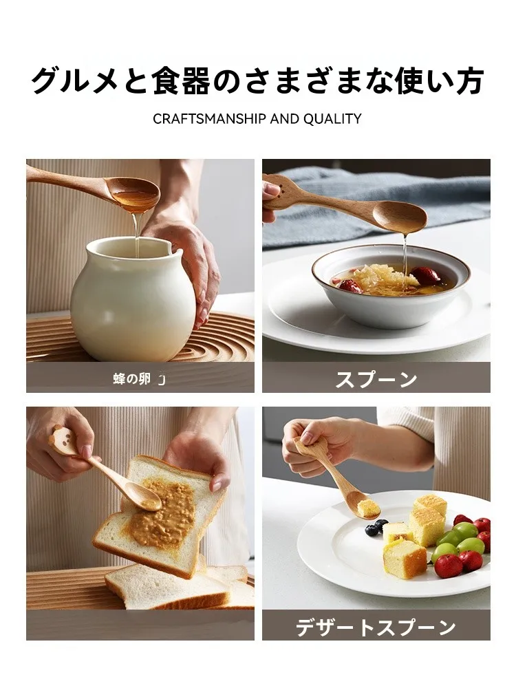 ベイマツ製ミニスプーン：食品グレードの子供用デザインが実用性を支える