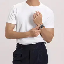 夏季用 メンズフィット Tシャツ【クルーネック・カジュアル・ボディライン強調】