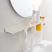 洗面所用 磁石付き収納ラック【壁掛け・穴あけ不要・洗面台用】