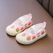 子供用春夏向け室内シューズ【柔らかい底・滑り止め・通気性・男女兼用・キャンバス】