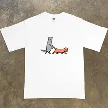 ユニークデザインの猫好き必見！綿100% 半袖Tシャツ【ユニセックス・柄物】