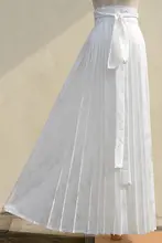 春秋用 無地花柄デザイン 漢服 百迭裙【男女兼用・ウエスト切り替え】