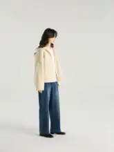 prefree レディース加フリースデニムパンツ【秋冬用・裏起毛・レトロブルー】