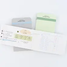 携帯用バンド付きメモ帳【ミニサイズ・週ごとの計画用】