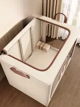 大容量 布製衣服収納ボックス【折りたたみ式・クローゼット整理用】（セットアップ対応）