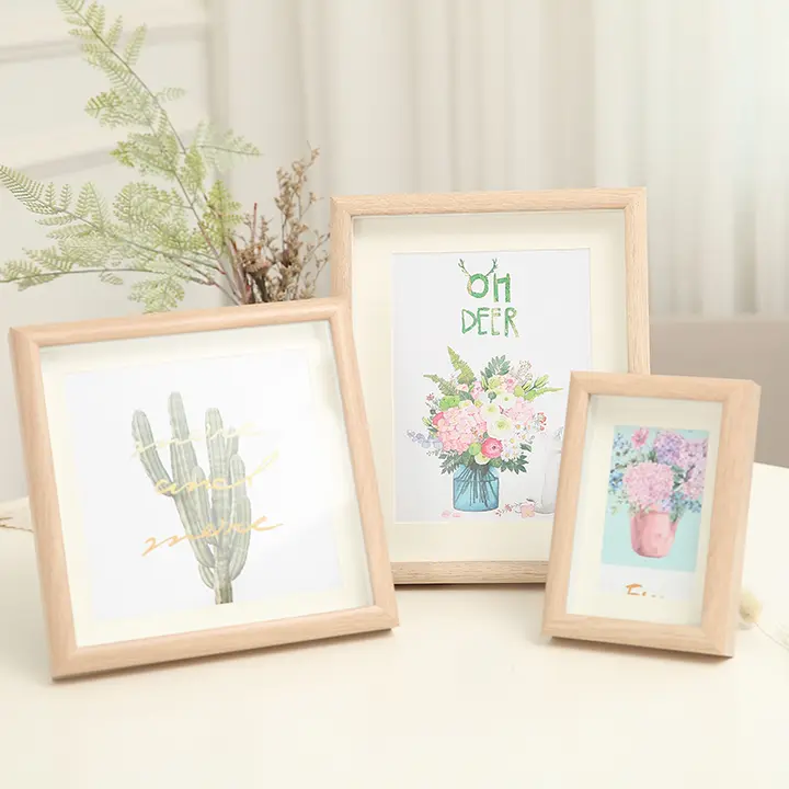 シンプルデザインのフォトフレーム【DIY・植物標本展示用・678寸・中空カード】