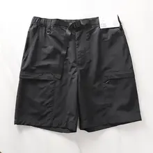 夏用 メンズ アウトドア ストレッチ 速乾透湿 ポケット付き ショートパンツ【五分丈・防シワ】