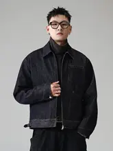 アメリカンクラシックデザインのショートデニムジャケット【メンズ・カジュアル・秋用】