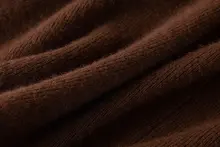 デザイン美を体現！配色ラウンドネックストレッチリブニットセーター【純羊毛】
