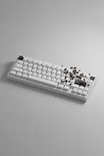 キーキャップ PBT二色成形 ホワイト メカニカルキーボード用 Cherryプロファイル bow 「PBTfans」