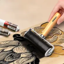 版画用ロールインクローラー【初心者向け・黒インク・木彫版画用・アート押印工具・画材】（セットアップ対応）