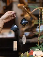 風鈴 アイアン ベル 和風 禅 ヴィンテージ ガーデン 吊り下げ 飾り インテリア