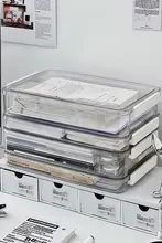 書類整理ボックス【家庭用・証書・不動産証明書用・ポケット付き】