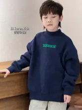 子供用ファッション韓国風フード付きパーカー【暖かい裏起毛・秋冬用】（セットアップ対応）