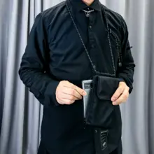 ミニショルダーバッグ スマホポーチ 首掛け イヤホンケース カードケース 小銭入れ 軽量 コンパクト シンプル 日常使い