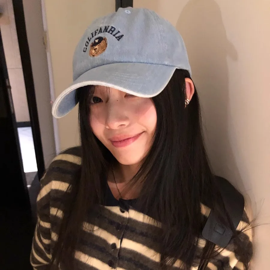可愛いクマデザインのキャップ：春夏用・日除け・韓国風の実用性と着用シーン