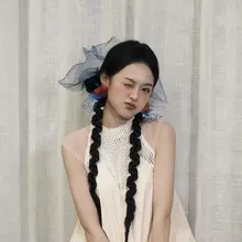 レトロな港風のカラーブロック網目イヤリング【女性用・高級感あるデザイン・結婚式やパーティーに最適】