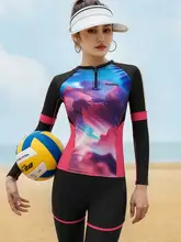 長袖分体水着【UVカット・保守的デザイン・サーフィン・ダイビング用】（セットアップ対応）