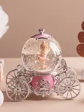 雪花水晶球の夢幻音楽ボックス【天空の城・ギフト用】