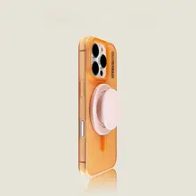 マグセーフ磁吸スタンド式ワイヤレス充電器【対応機種：S24ultra・S25ultra・S23+・S22・S21・A54・A53・薄型デザイン・半透明マット仕上げ】