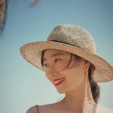 春夏用 カジュアルデザインのビーチハット【レース編み・紫外線対策・女性用】