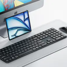 Apple対応 静音ワイヤレスBluetoothキーボード＆マウス【オフィス向け】（セットアップ対応）