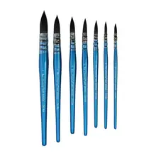 水彩絵具用筆【初心者向け・丸頭と尖頭のデザイン】（セットアップ対応）