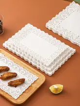 油分を吸収する花柄デザインのキッチン用ペーパー【長方形・揚げ物・お菓子・ケーキ・ピザ用】