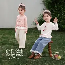 子供用薄手Tシャツ【夏用・短袖・甘いデザイン】
