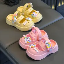 子供用速乾ビーチサンダル【軽量・防滑・マシュマロデザイン】（セットアップ対応）