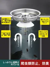大容量キッチン流し台用フィルターネット【ステンレス製・プレス式・漏れ防止】