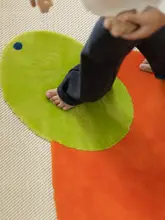 子供用カリフォルニア風ラグ【ウォッシャブル・立体デザイン】