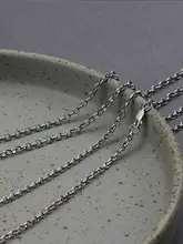 S925純銀製 カップル向け ヴィンテージO型ネックレス【ハンドメイド・こだわりのデザイン】