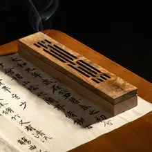 得力 香薰付き 書道用 ウェイトバー【黒胡桃木製・ギフトボックス付き・多用途】