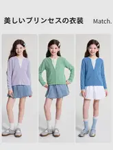 ニットカーディガン キッズ ガールズ フェイクレイヤード おしゃれ 秋